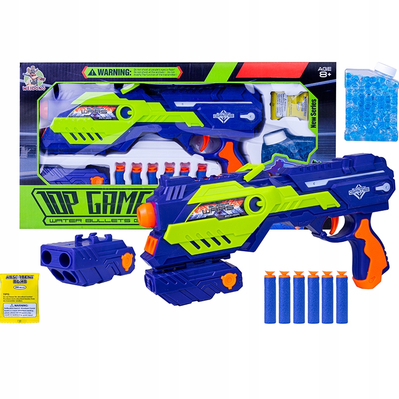 PISTOLET KARABIN NA KULKI WODNE STRZAŁKI PIANKOWE