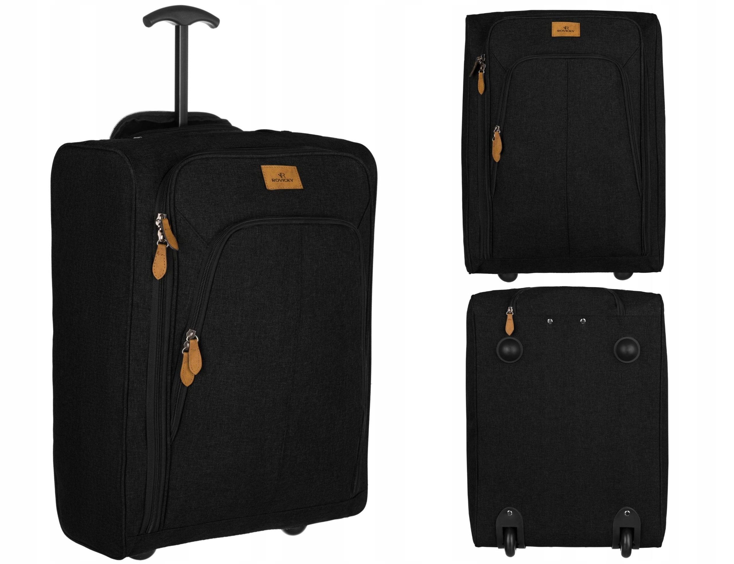Torba podróżna na kółkach bagaż duża pojemna wysuwany uchwyt Rovicky