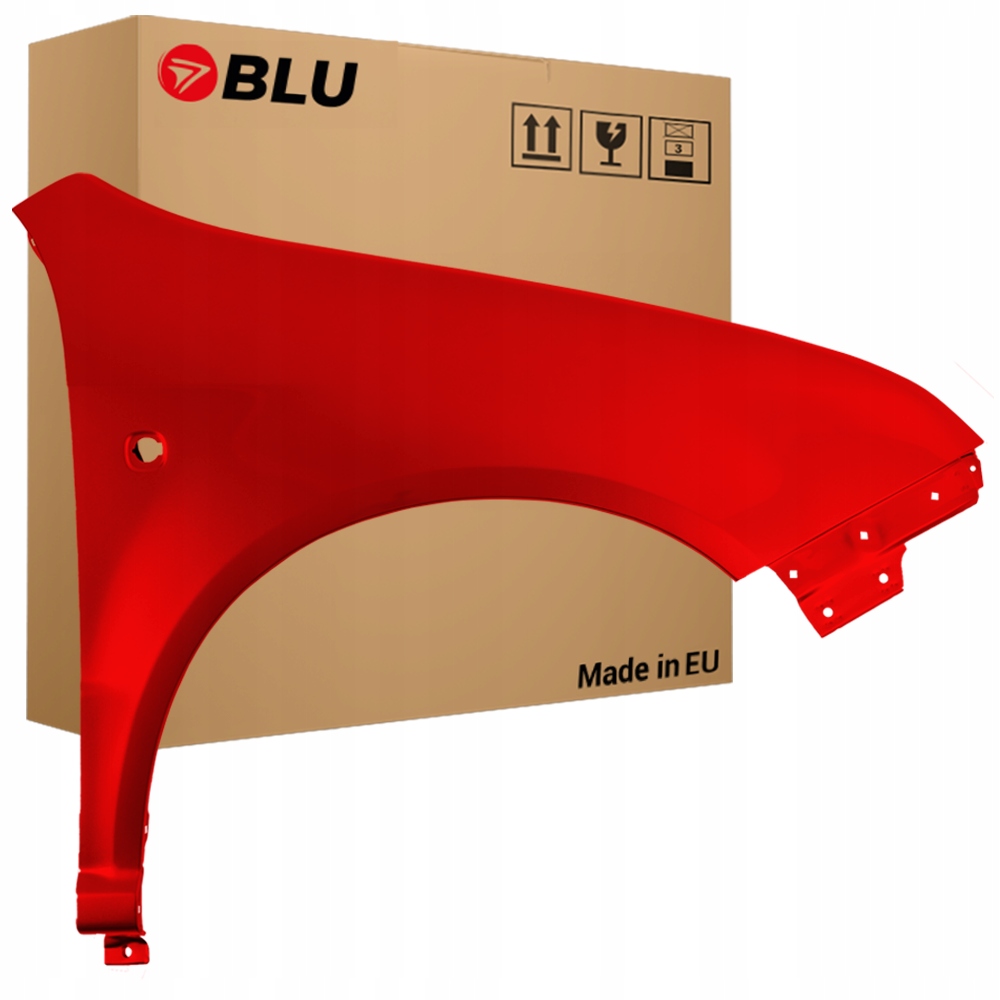 Blu Blatník Škoda Fabia I 1 6Y 8151 pravý červený 99-07 přední CorridaRot