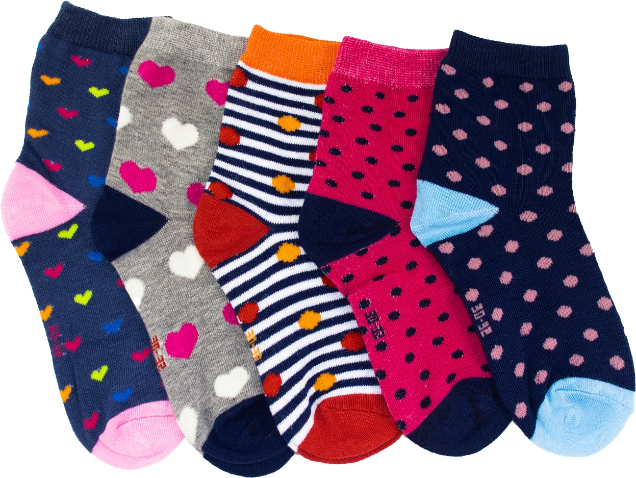 

5 x Skarpetki Dziecięce Bawełniane MIX 36-38