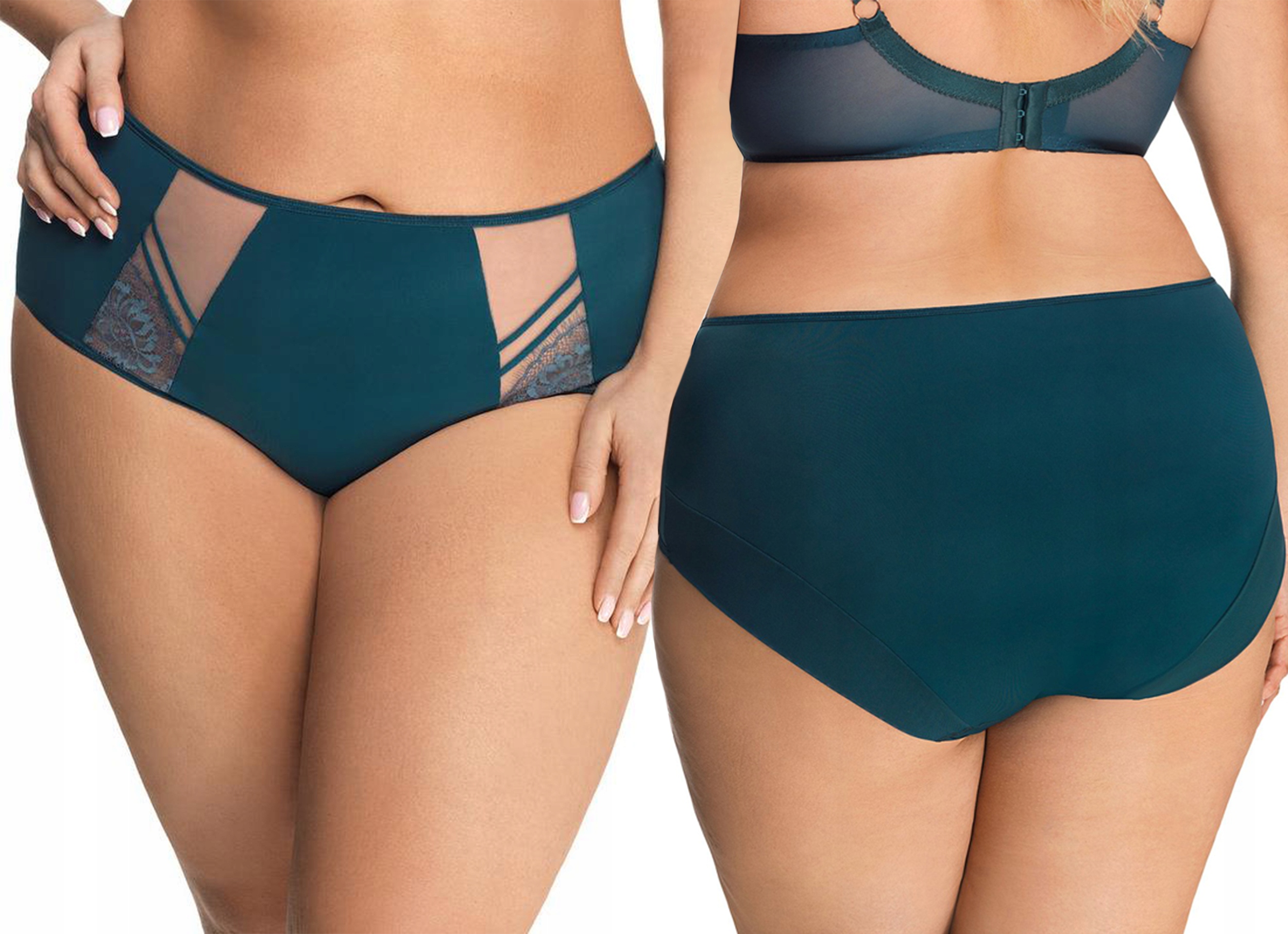 

Gorsenia pełne figi K497 Paradise, zielone, 4XL