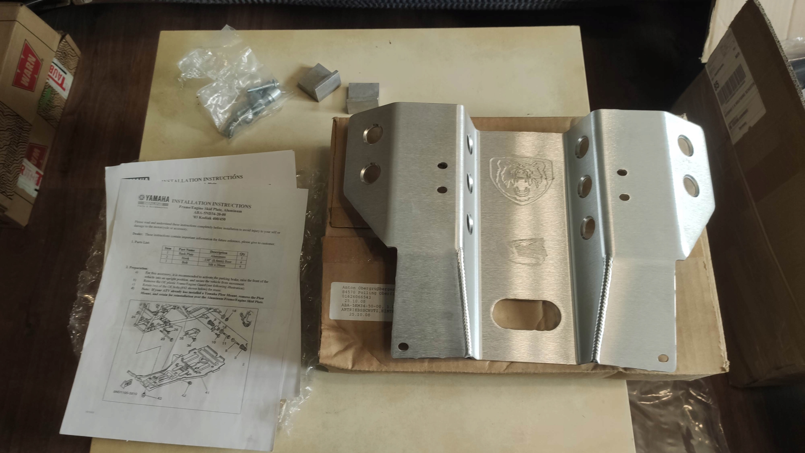 EU OSŁONA TYŁ PŁYTA YAMAHA GRIZZLI 660 NOWA