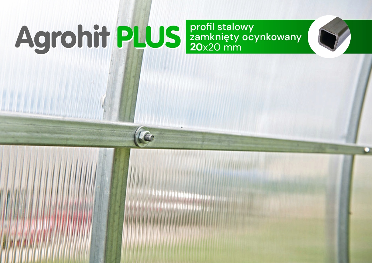 Szklarnia z poliwęglanu Agrohit PLUS 3m x 6m Producent inna