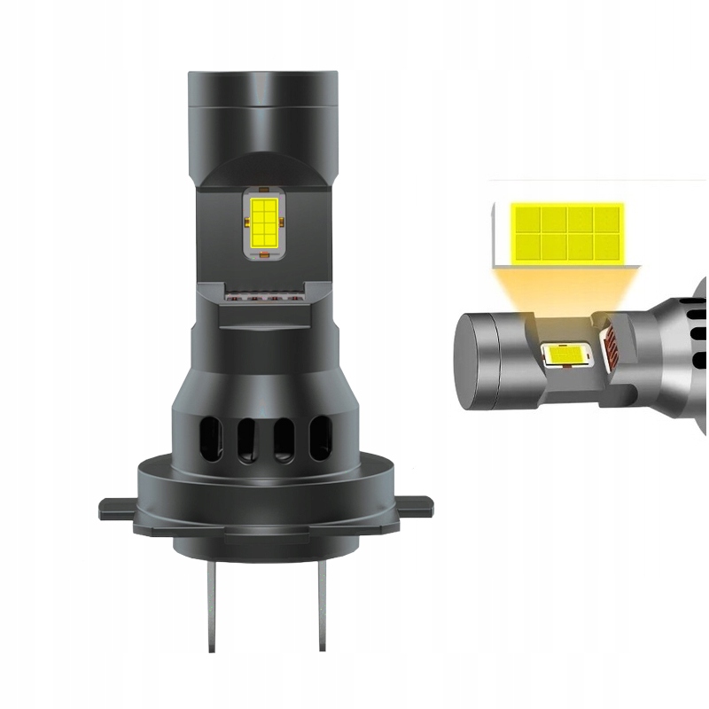 Żarówki H7 LED 2x Żarówka 1:1 CANBUS 6000K XENON WHITE NOWA GENERACJA CSP Rodzaj LED