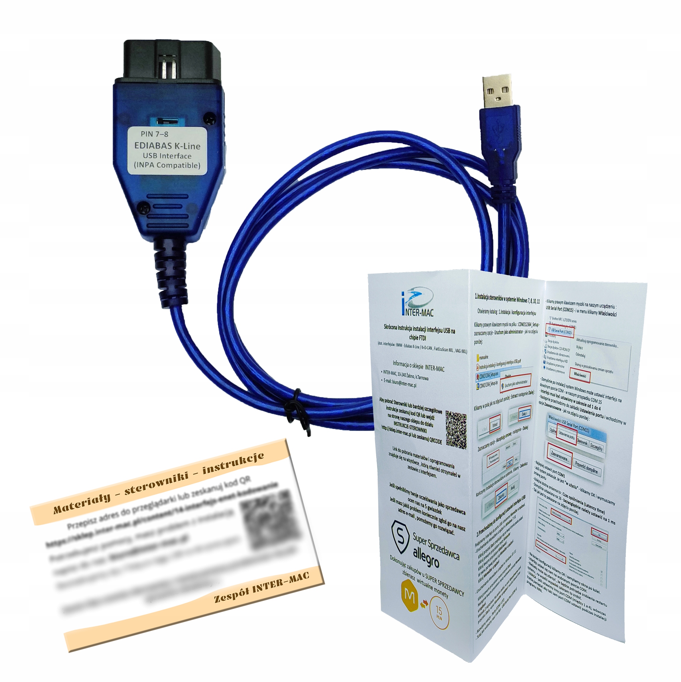 Interfejs do Bmw do Inpa E46 E39 E60 E90 E53 3GB danych Pełna Diagnostyka