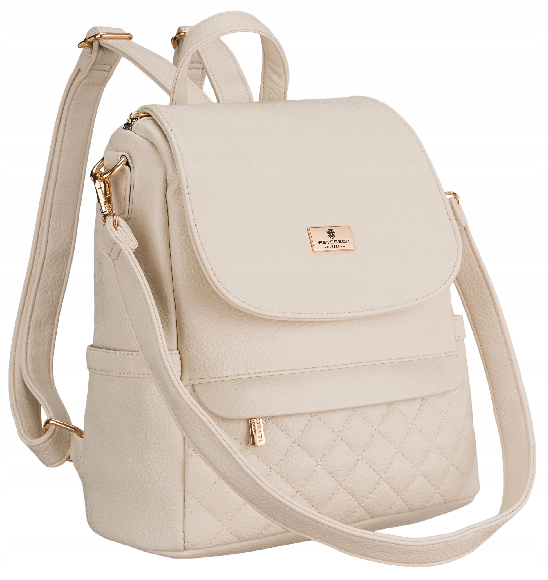 Plecak damski Peterson torebka z paskiem ze skóry ekologicznej skóra eko