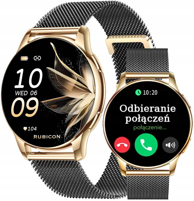 Damski Smartwatch Zegarek z Funkcją Rozmowy Polskie Menu , Puls