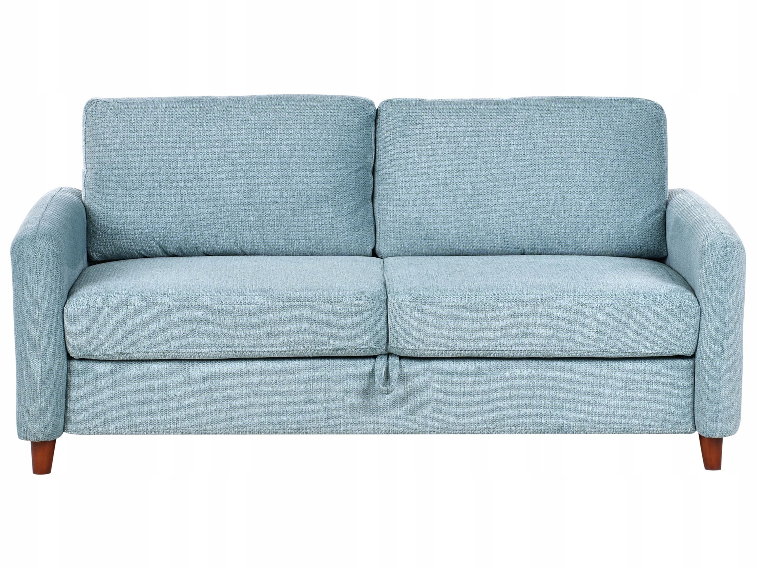 Sofa trzyosobowa tapicerowana niebieska