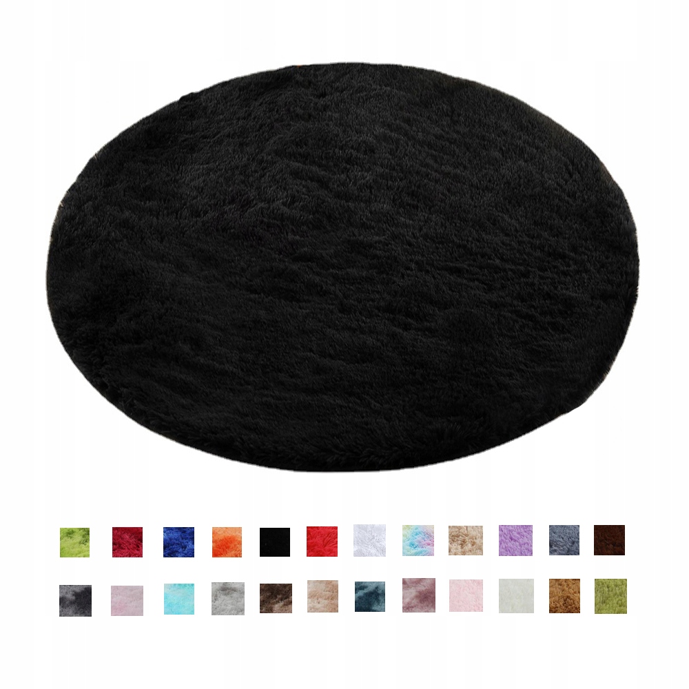 

Dywan Salonu Sypialnia 80 cm Miękki Pluszowy Koło