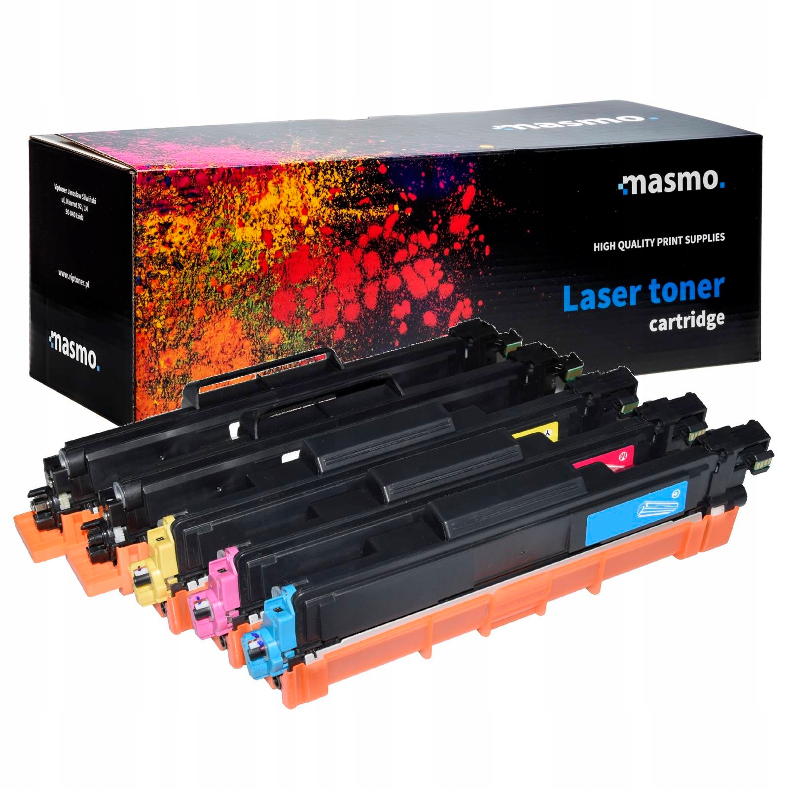 5x tonerové kazety Cmyk TN247 TN243 pro Brother DCP-L3510CDW L3550CDW L3270CDW