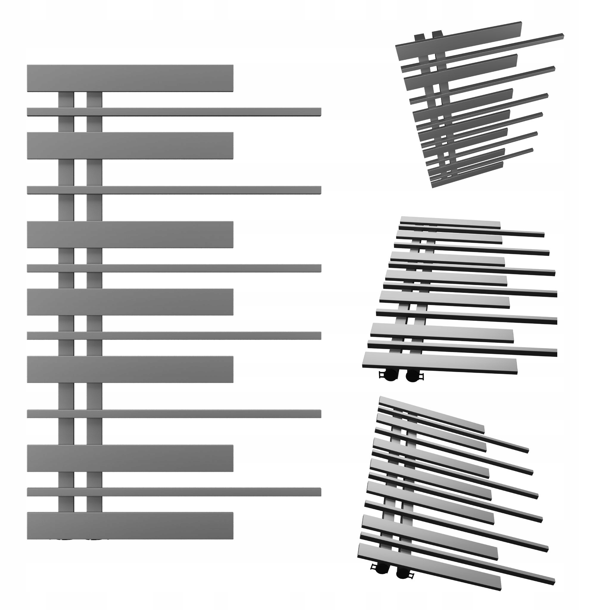 Koupelnový radiátor Pianino 870x570 Antracit Levý