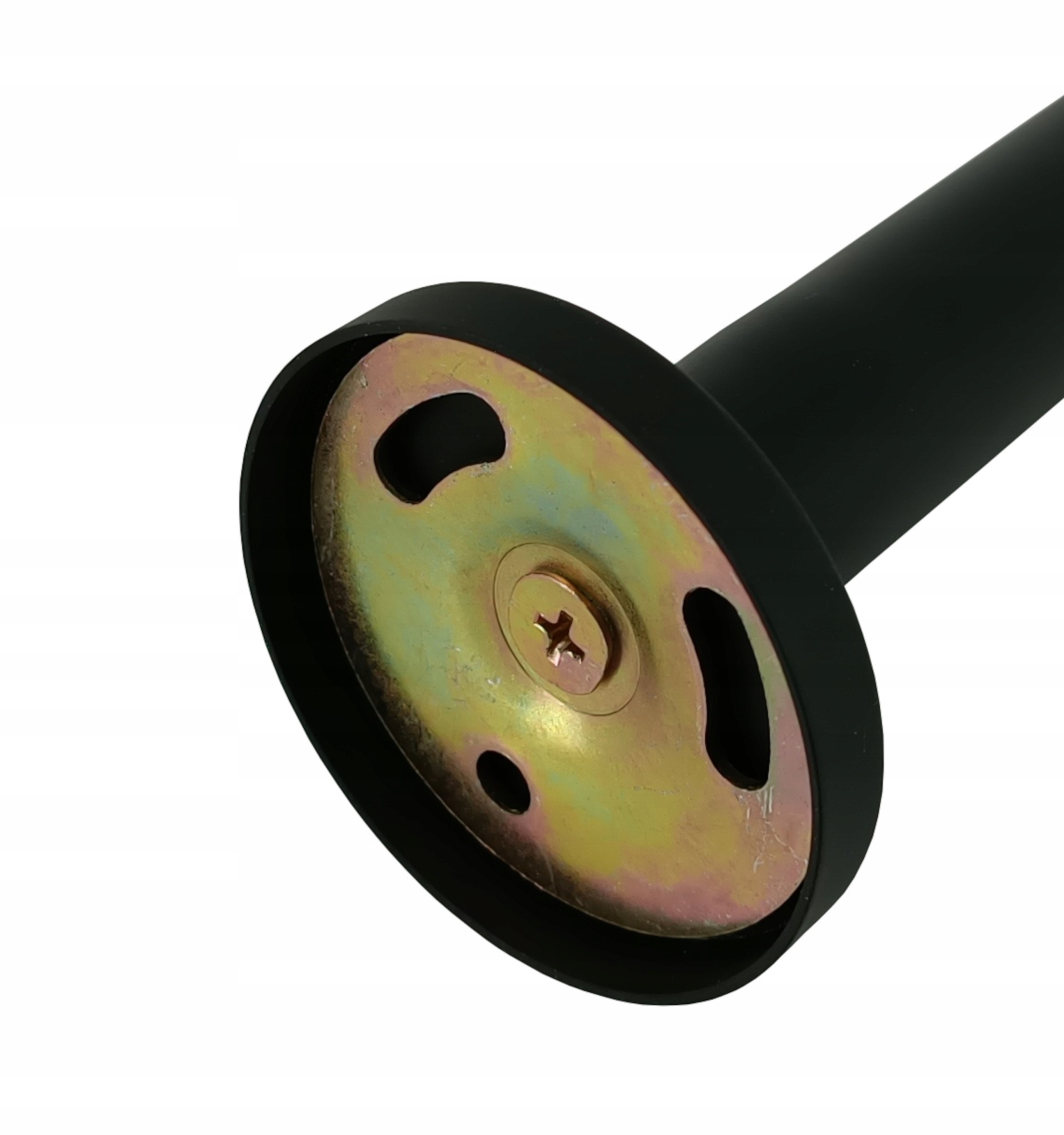 WSPORNIK karnisza 25mm pojedynczy METALOWY CZARNY MAT Kolor czarny