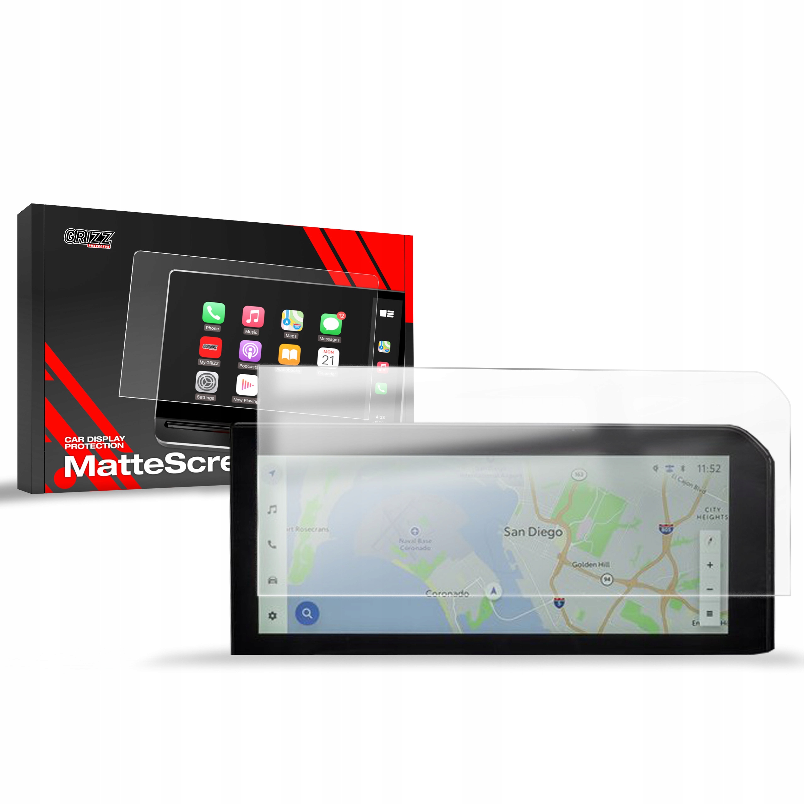 Fólie na displej (matná), Toyota Land Cruiser, J250, 2024- , Display 8"