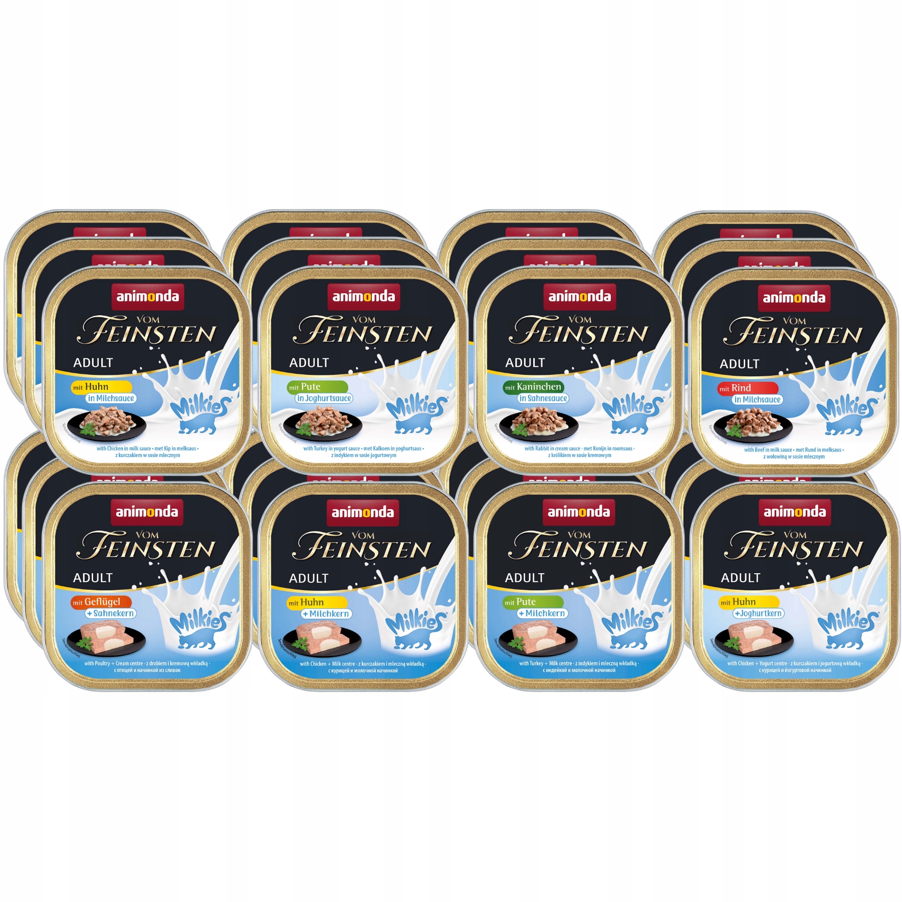 Animonda Kočka Milkies S Nádivkou tácek Set 48x100g