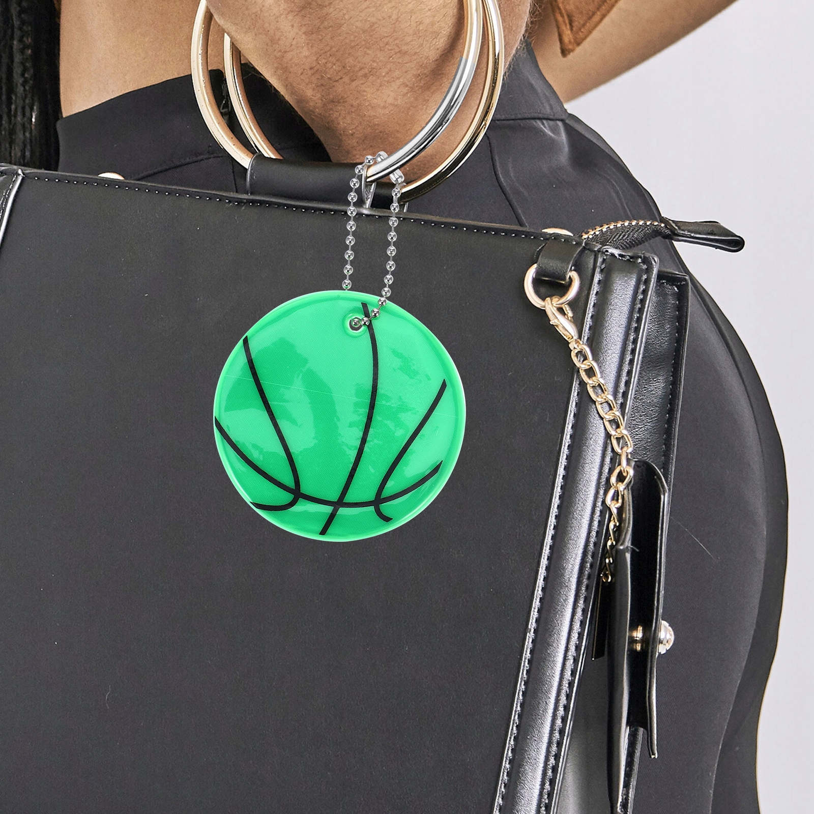 BASKETBALL PENDANT REFLECTIVE SHEET 6 PCS Rodzaj inny