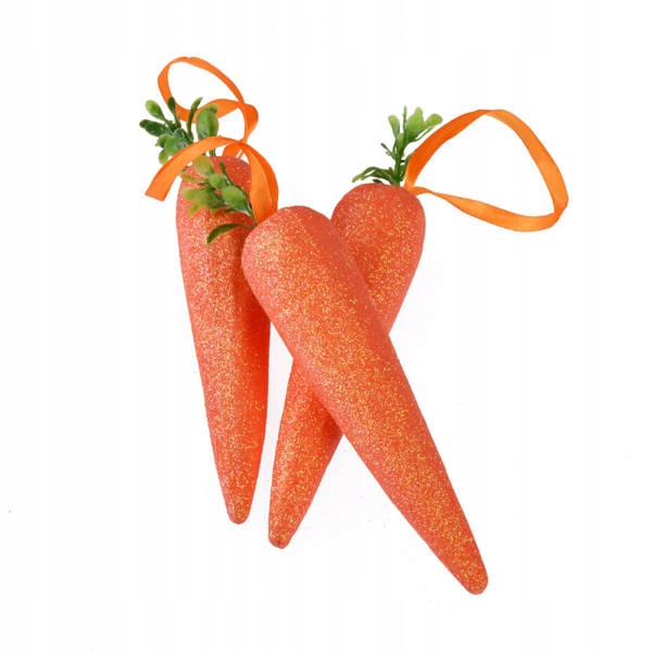 

Zawieszki Wielkanocne Marchewki brokatowe 14cm 3x