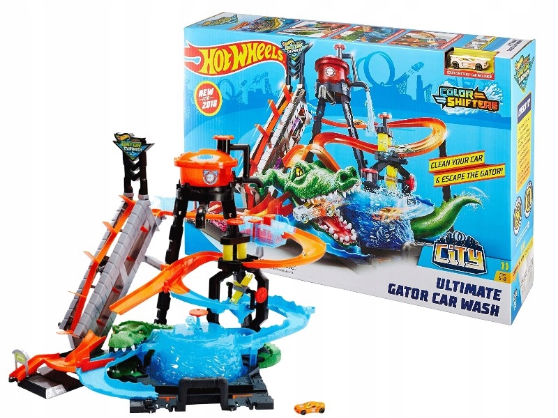 

Hot Wheels Zestaw Myjnia Atak Krokodyla FTB67