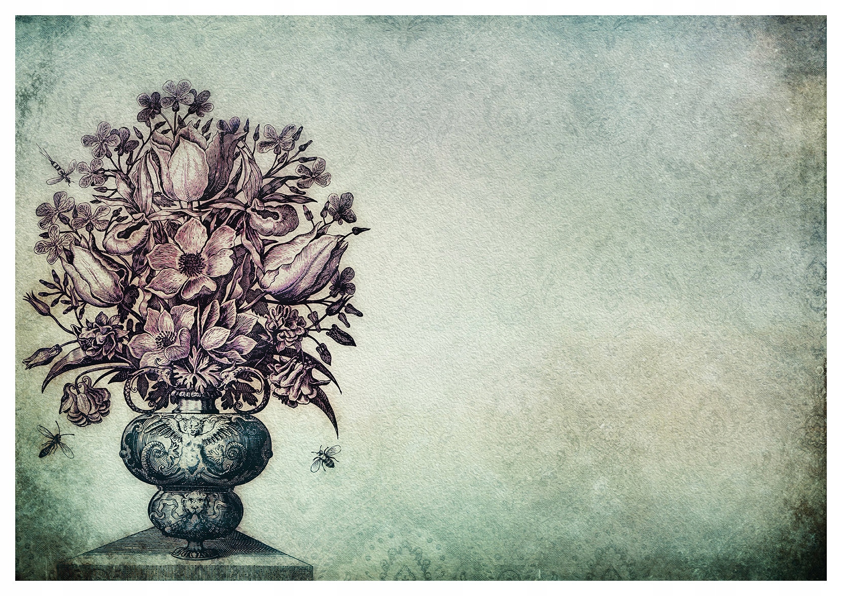 Fototapeta Vintage Anemony Tulipány retro kytica elegancia 400x280 lepidlo