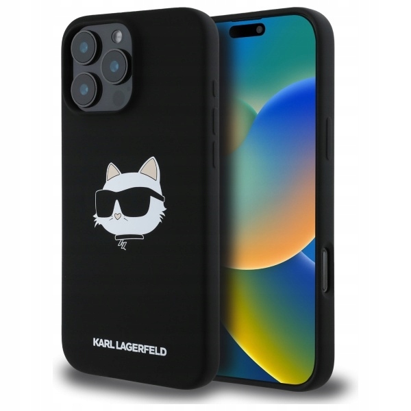 Karl Lagerfeld KLHMP16LSCHPPLK iPhone 16 Pro 6.3" czarny/black hardcase Sil