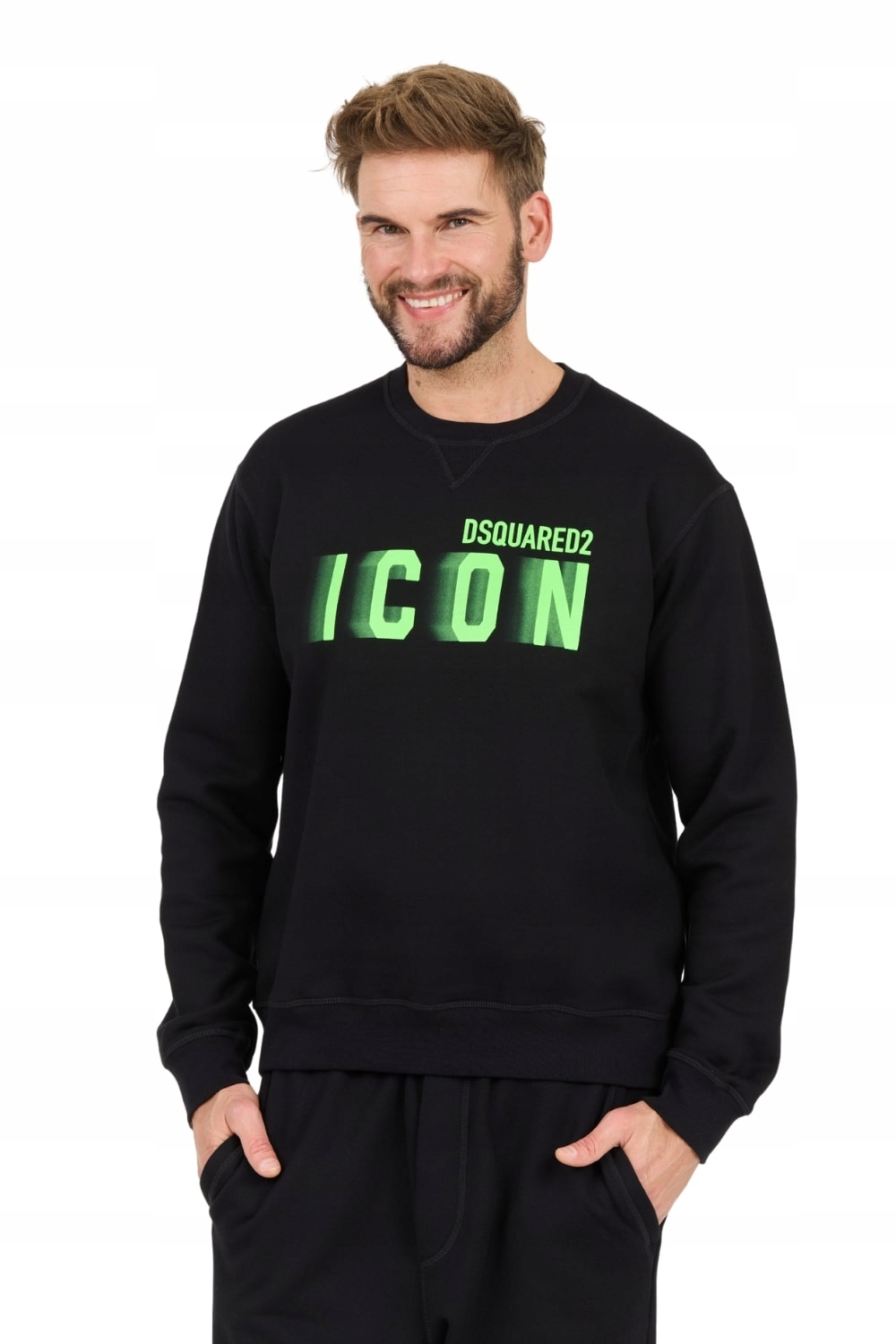 DSQUARED2 Černá mikina Icon Blur Cool Fit Crewneck L