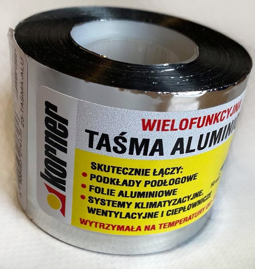 

Taśma Aluminiowa Wielofunkcyjna Szer. 5CM Dł. 50MB