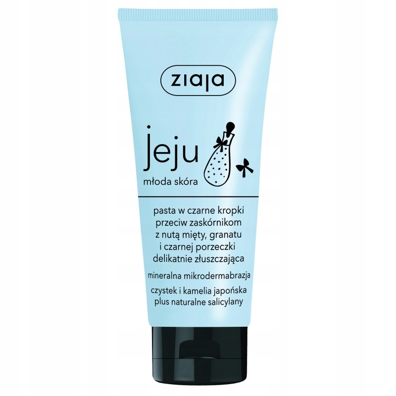 

Ziaja pasta w czarne kropki zaskórniki Jeju 75ml