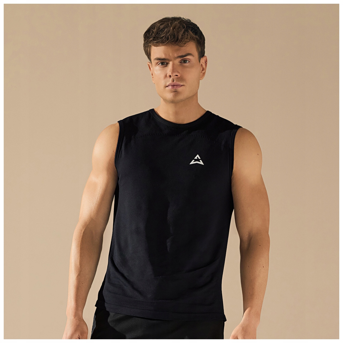 Allwear Tank Top Basic Black M Koszulka Męska Siłownia Trening Bez Rękawów