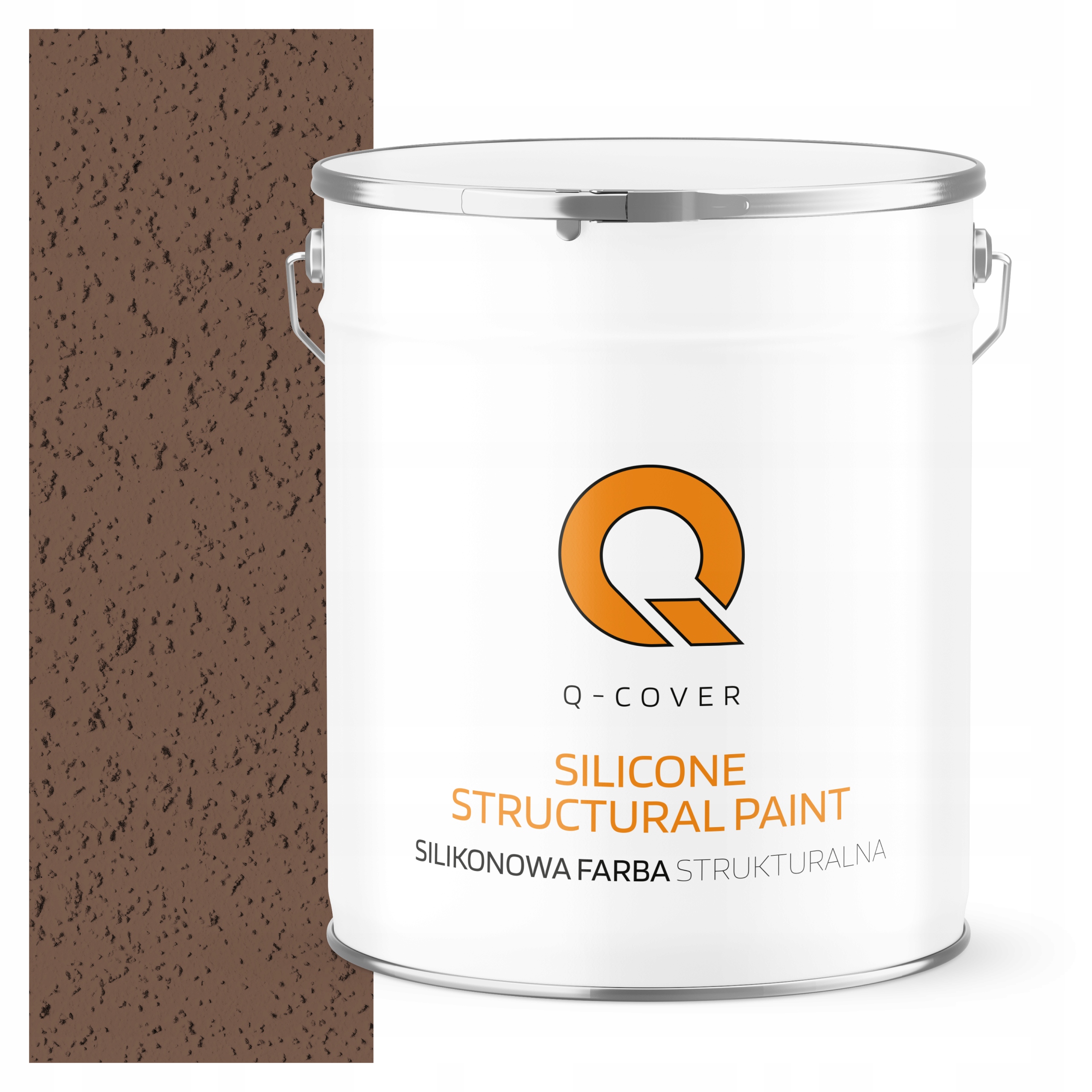 Štruktúrovaná fasádna farba silikónová Fasádová 5L Čokoládová F536 Uv