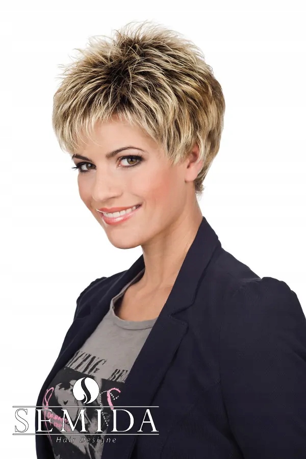 Krátká paruka Express blond mix s ombre Gisela Mayer kolekce Classic Co