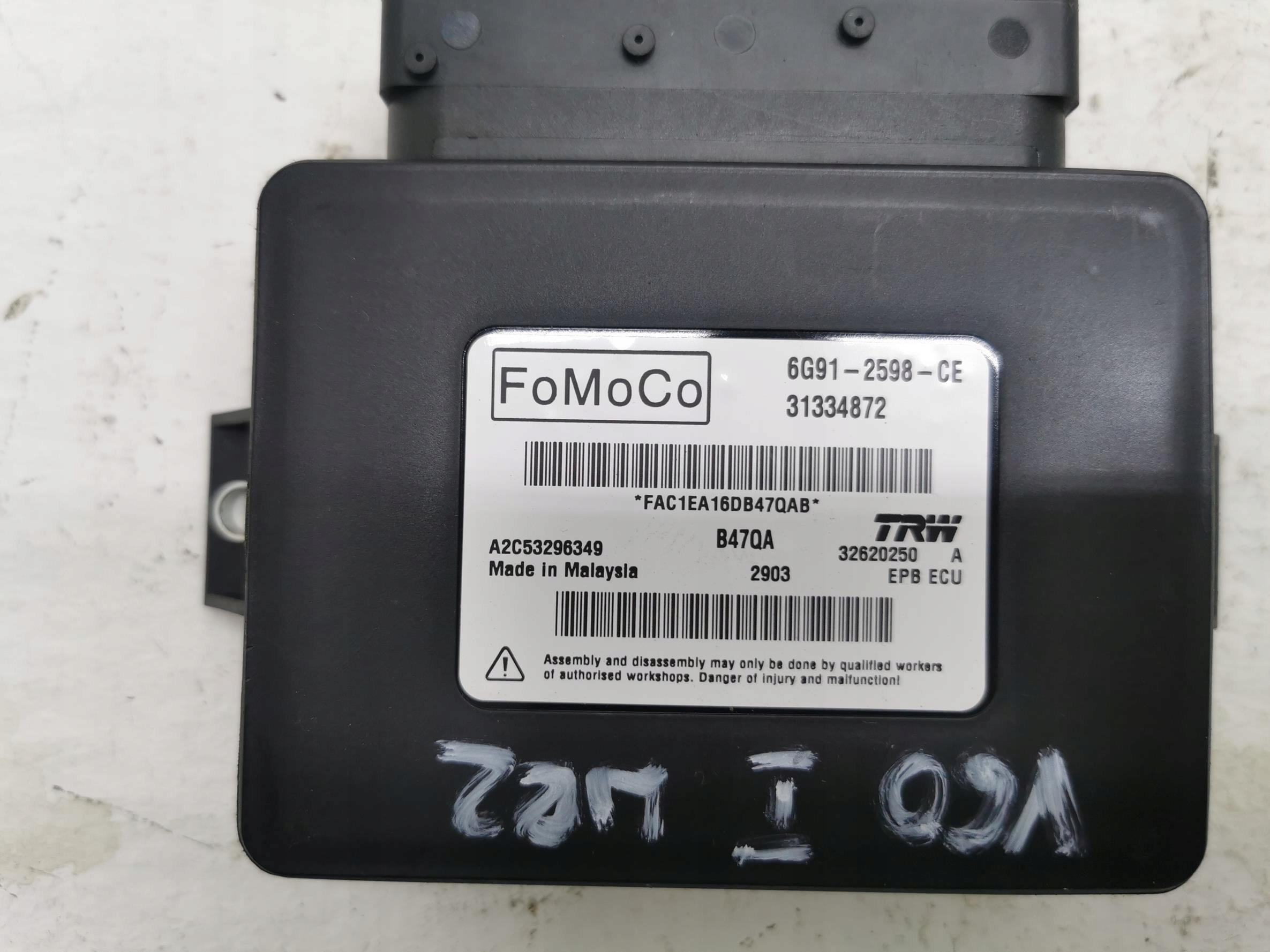 modulo LEVA FRENO A MANO VOLVO V60 e 31334872 10-18
