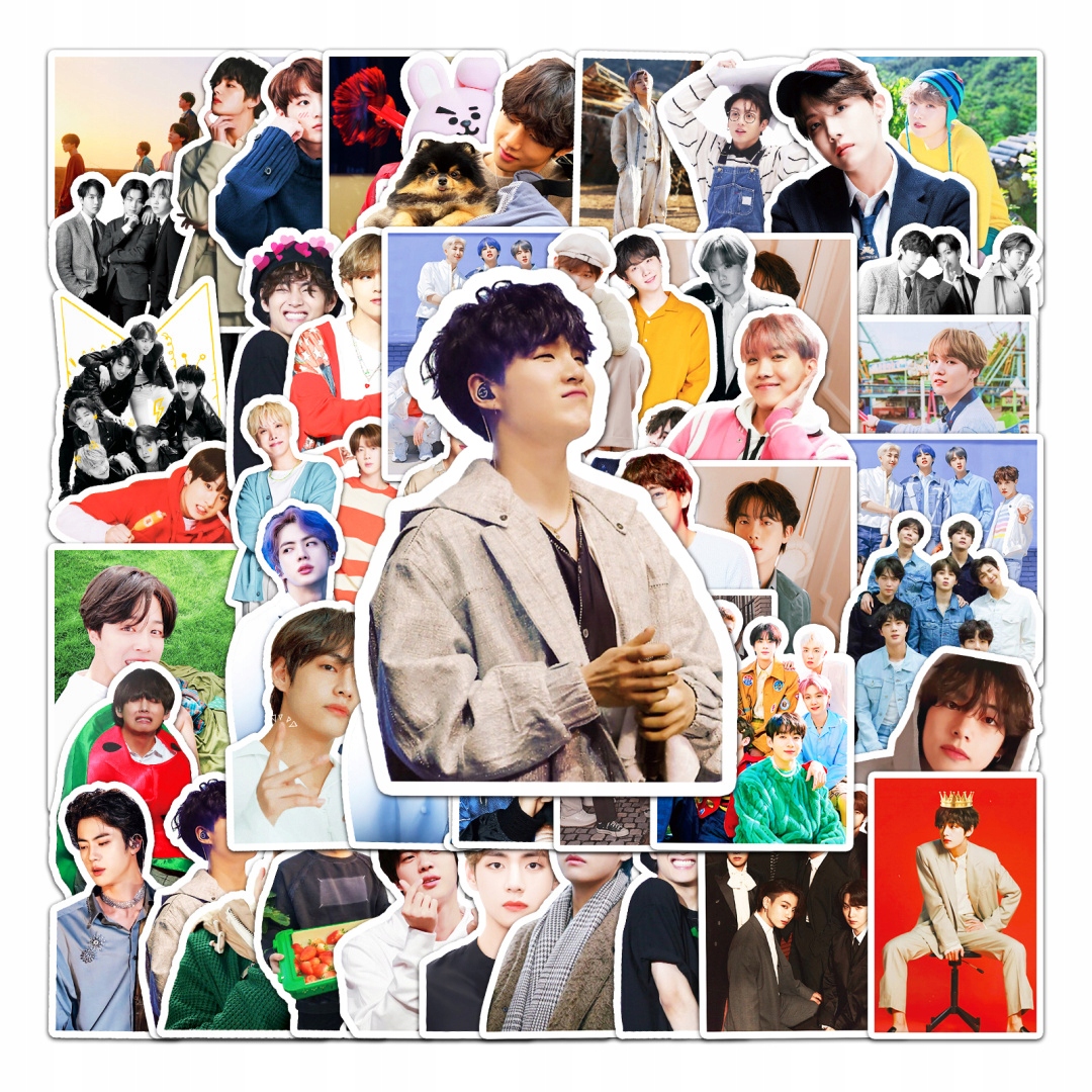 Zestaw Naklejek Wlepki Bts Kpop Music Korea StickerBomb N359