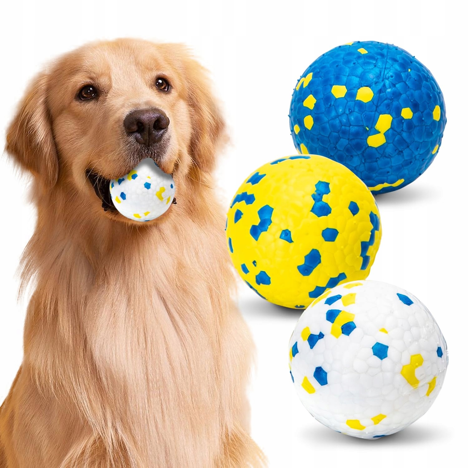 Levně Nobleza Nezničitelné míčky pro psy Sada 3 Kusů