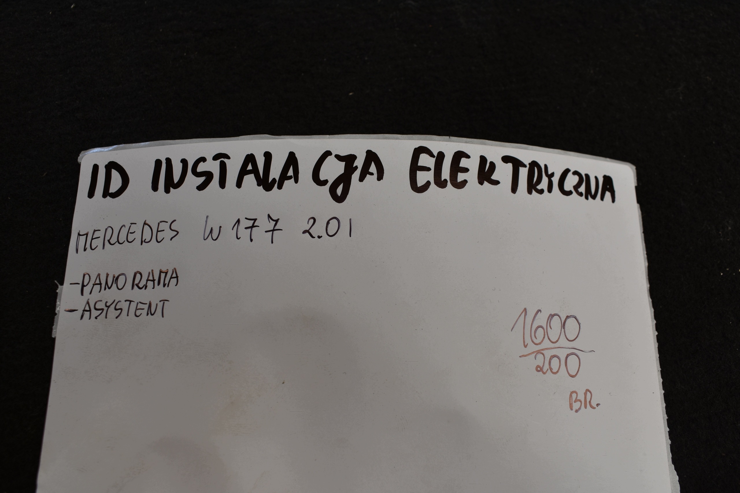 IDEALNA cablaggio ELEKTREYCZNA MERCEDES W177 2.0 1