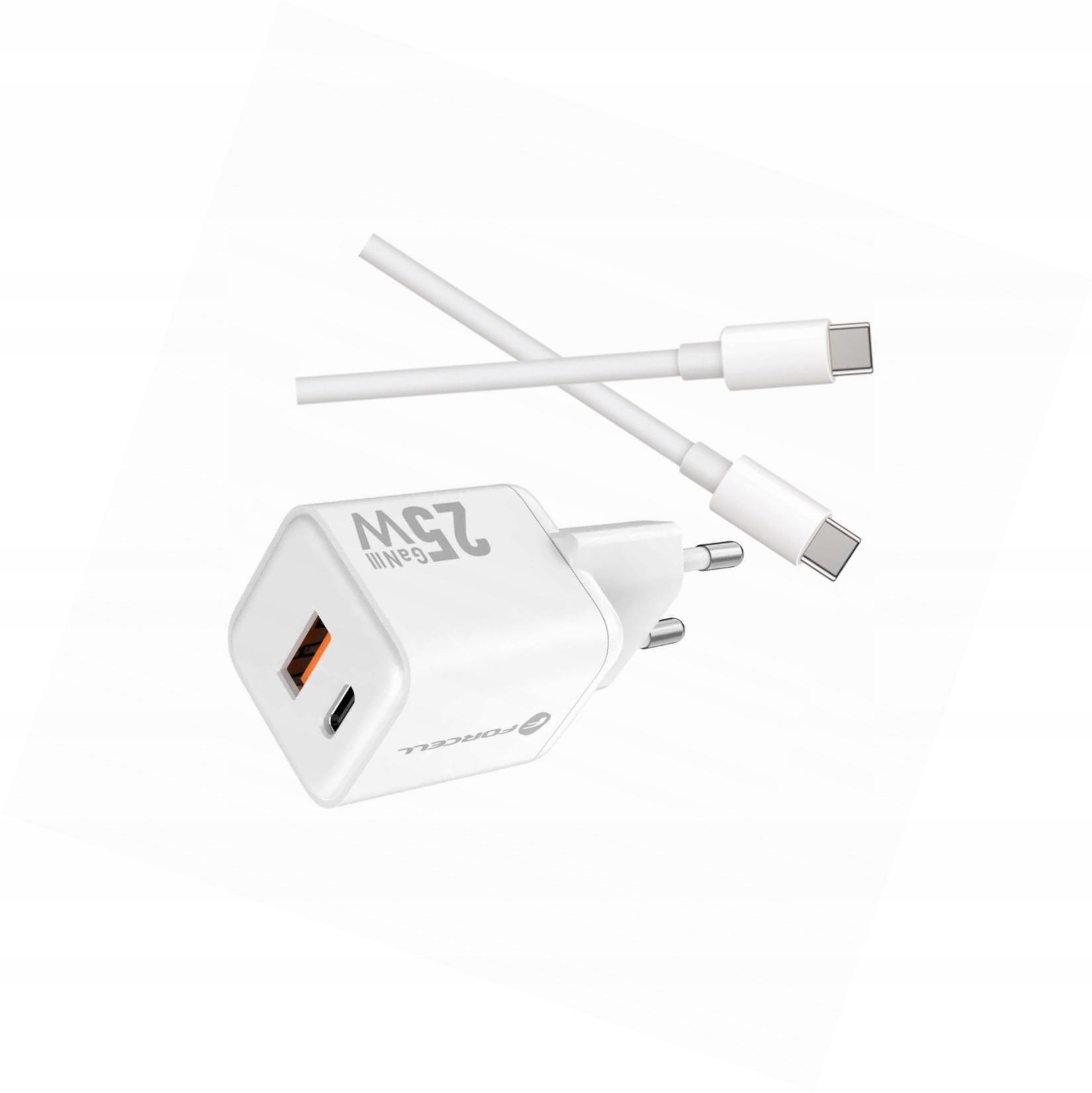 Szybka ładowarka Gan 25W 2 porty z długim kablem Usb-c do Samsung A52 5G