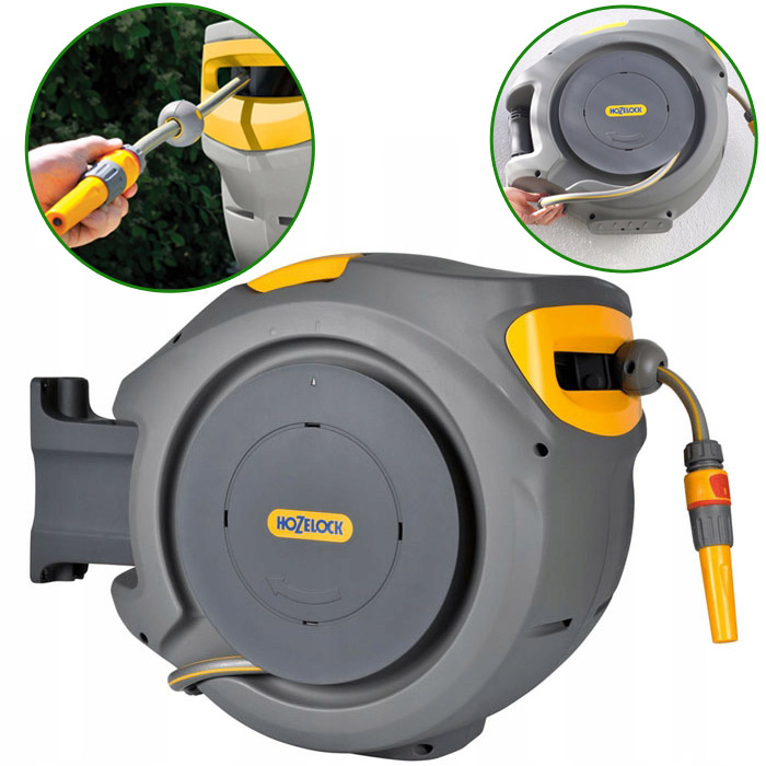 Bęben Zawieszany Na Ścianie Z Automatycznym Zwijaczem Węża+wąż 30m Hozelock