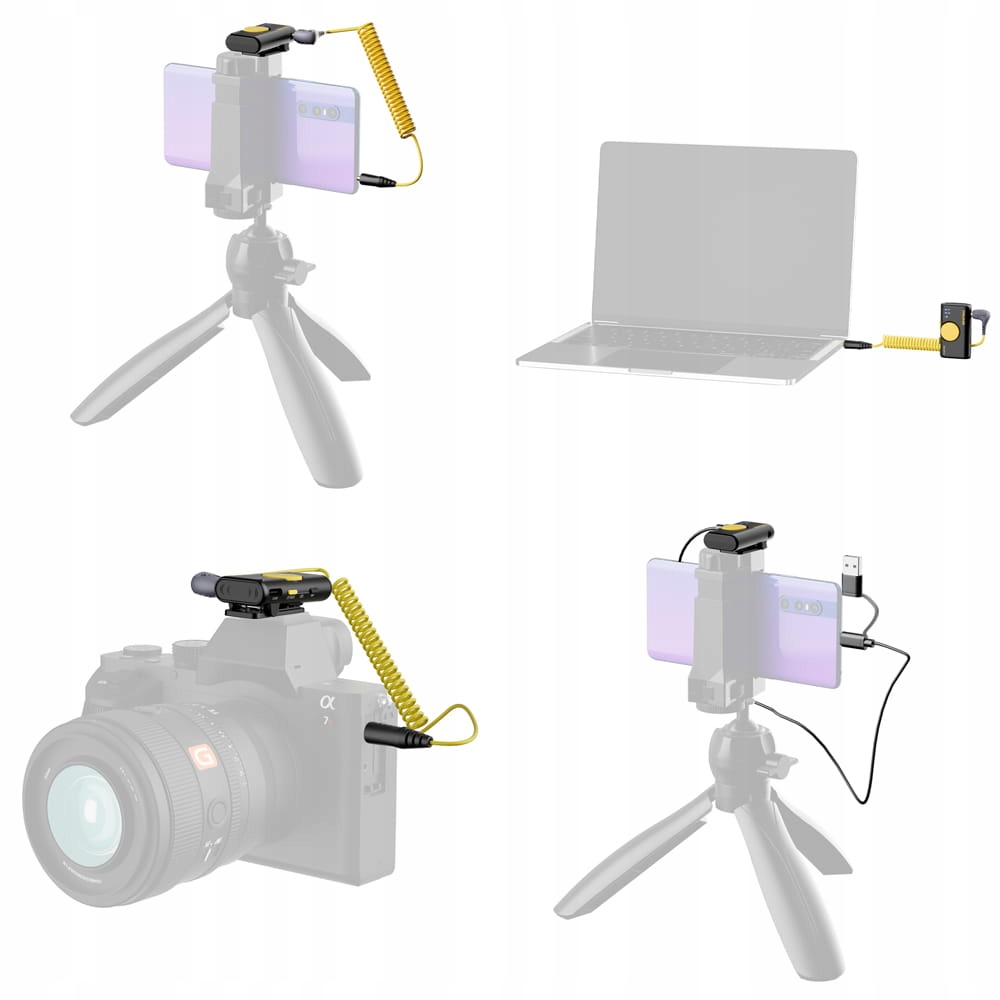 Bezprzewodowy mikrofon 7Ryms iRay DW10 [mini jack 3,5mm + USB-C] podwójny C Kod producenta DW10AB