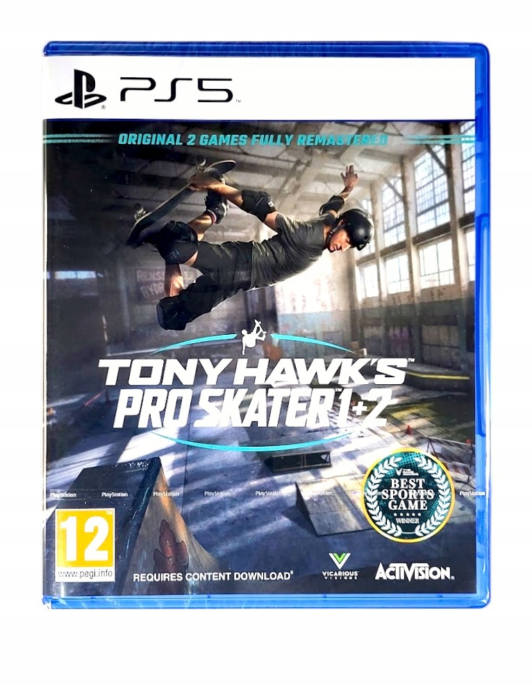 Tony Hawk's Pro Skater 1+2 PS5 Gra Na Płycie