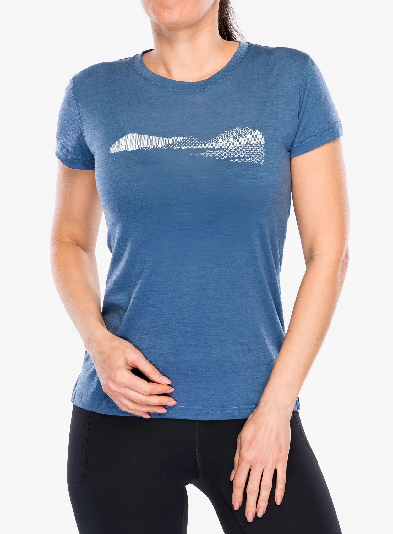 Dámské merino tričko Sensor Merino Air Hills Ss Tee riviera modrá L