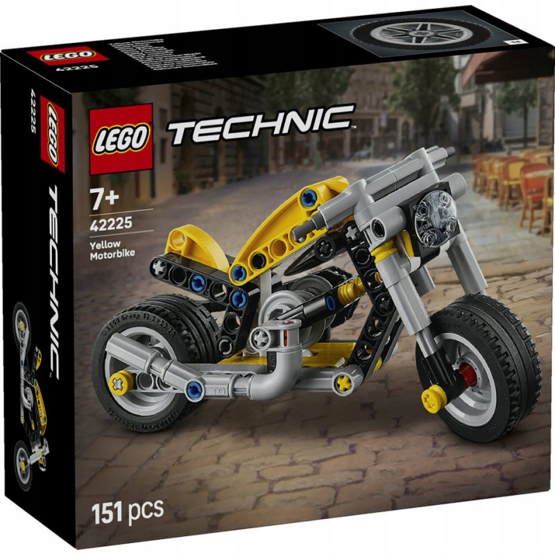 Lego Technic 42225 Žlutý motocykl
