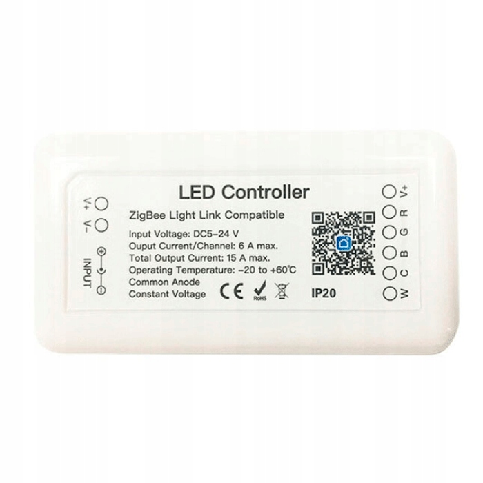 

Kontroler Led Rgbcct 15A ZigBee 3.0 Hue Tuya
