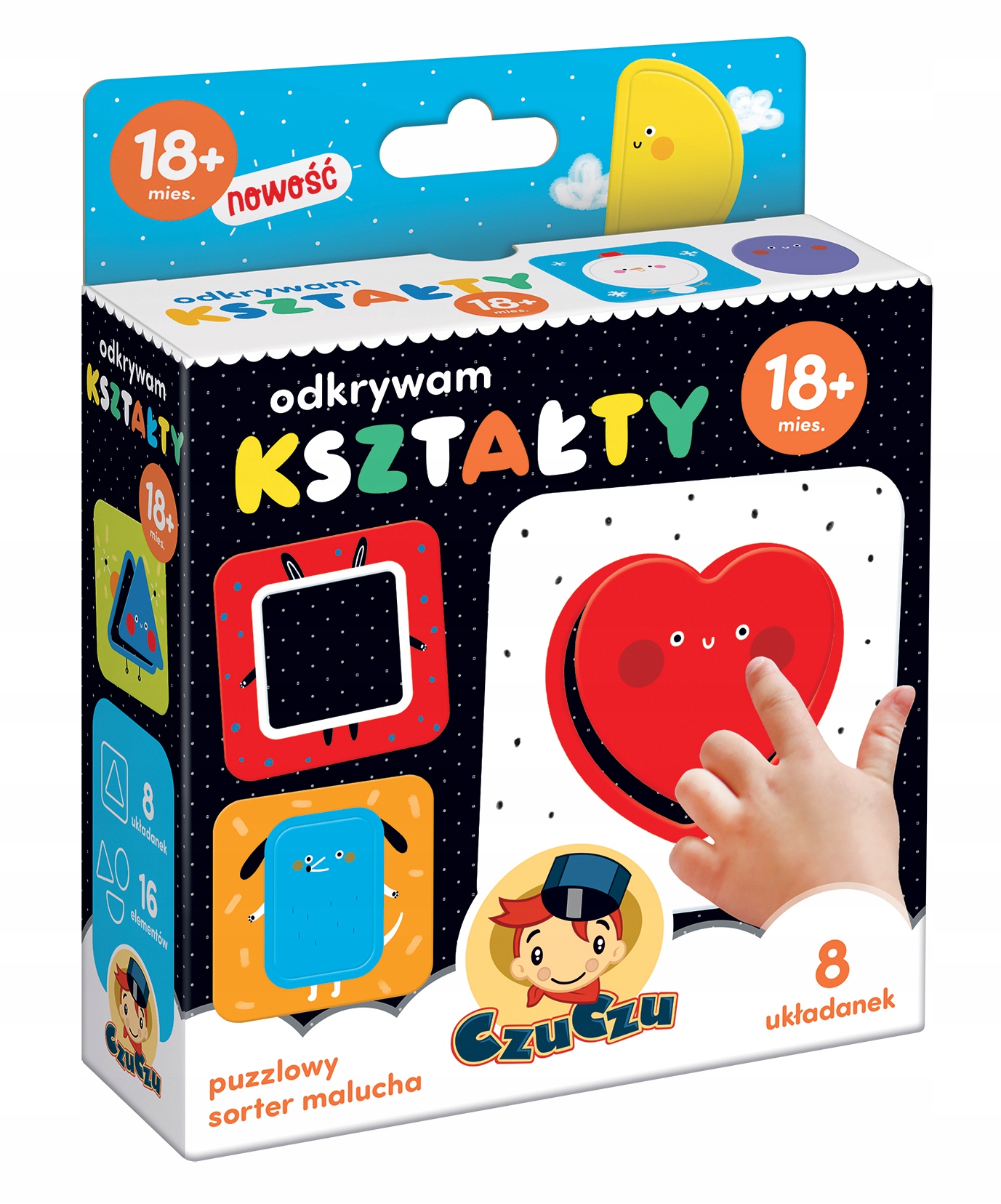 

Puzzle CzuCzu Odkrywam kształty 16 el.