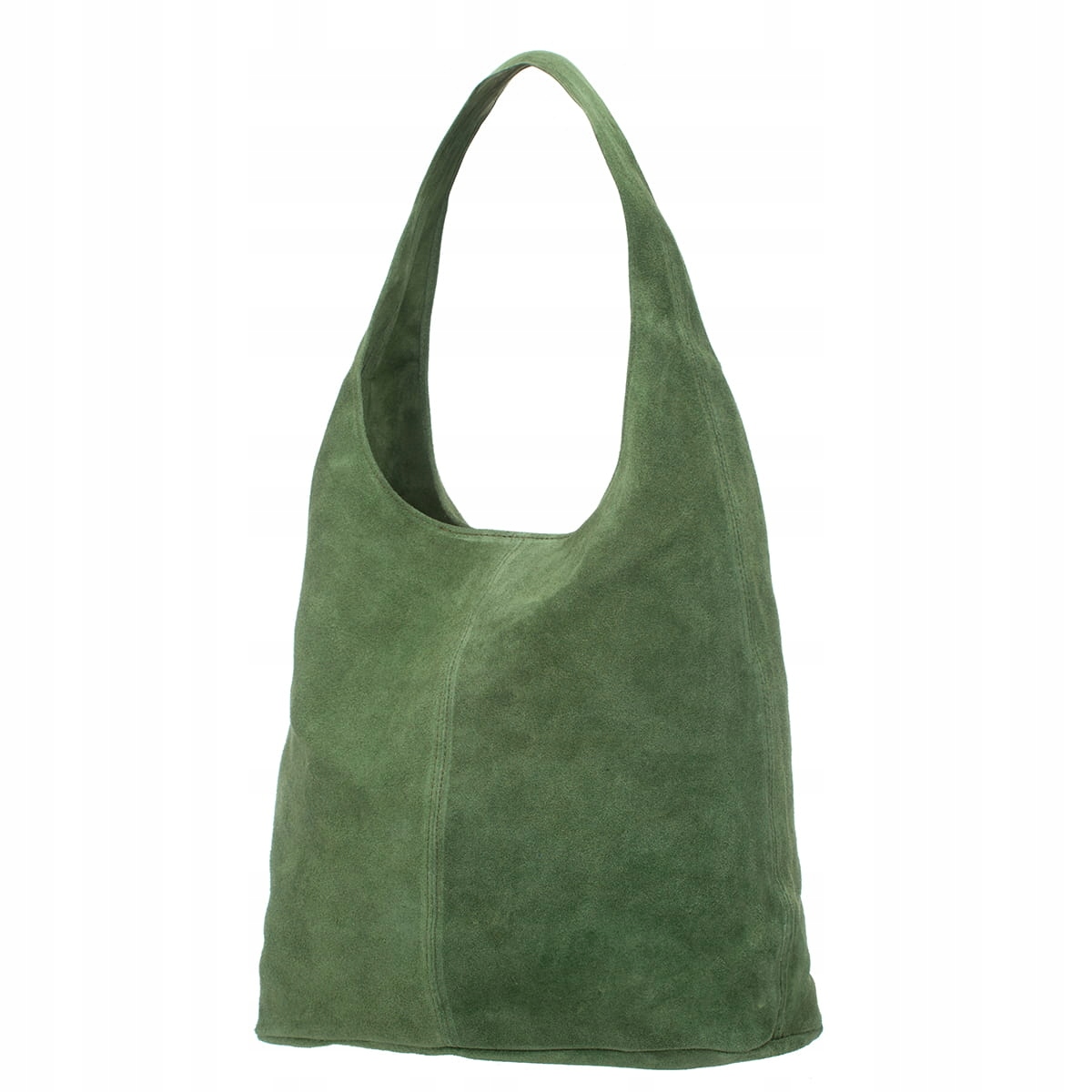 Kožená taška Vera Pelle Rossina Semišový olivový olej