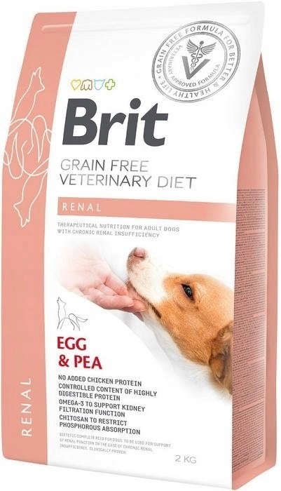 Brit Grain Free Veterinary Diets Dog Renal Vajíčko s hráškem 2 kg