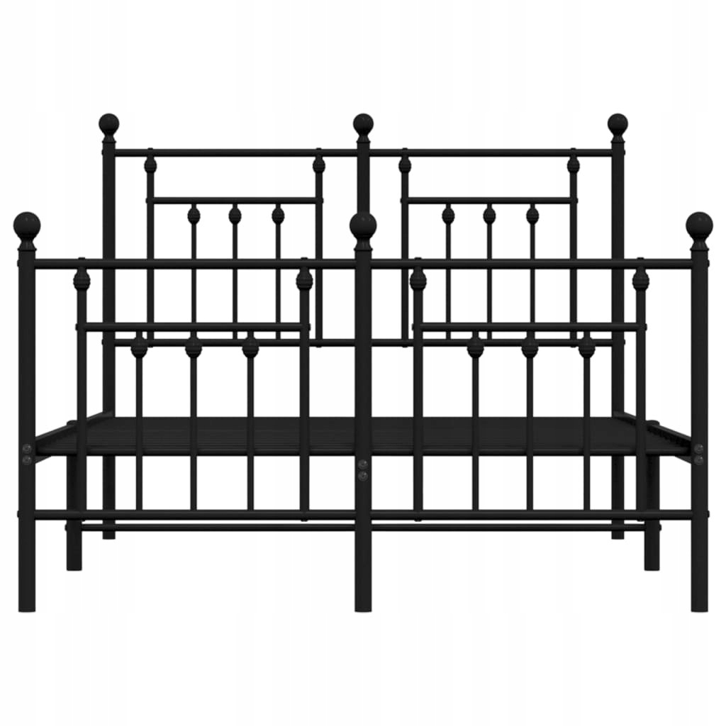 METALOWA RAMA ŁÓŻKA CZARNA 120X190CM Regulacja bez regulacji