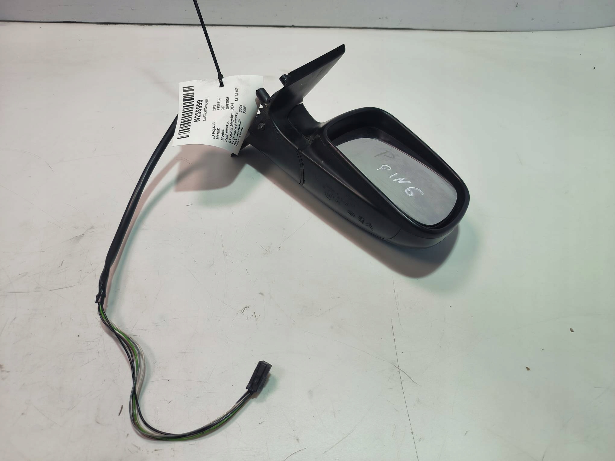 mirror right PIN 6 PEUGEOT 307