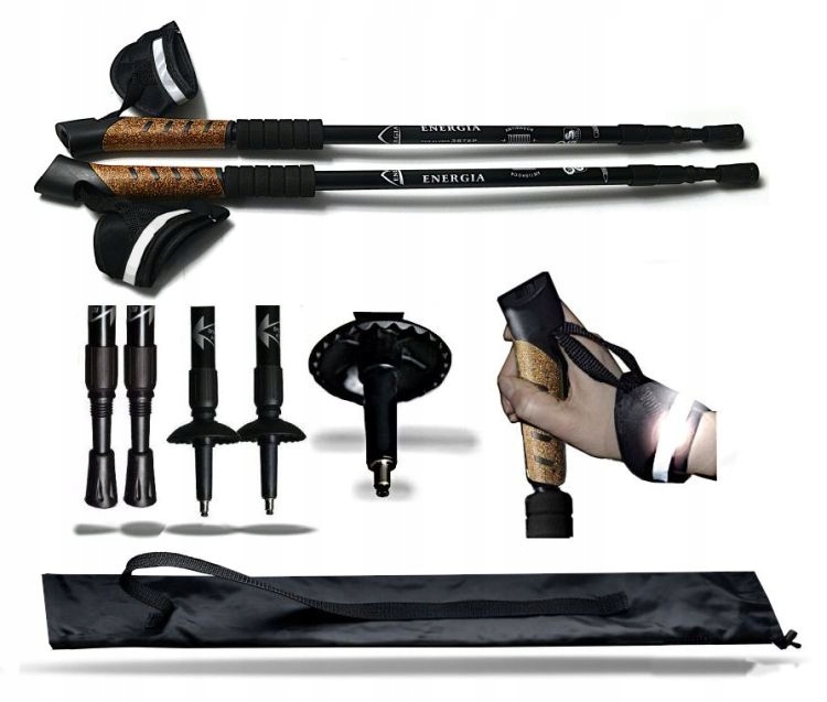 

Kije Lekkie Kijki Nordic Walking Odblask Korek