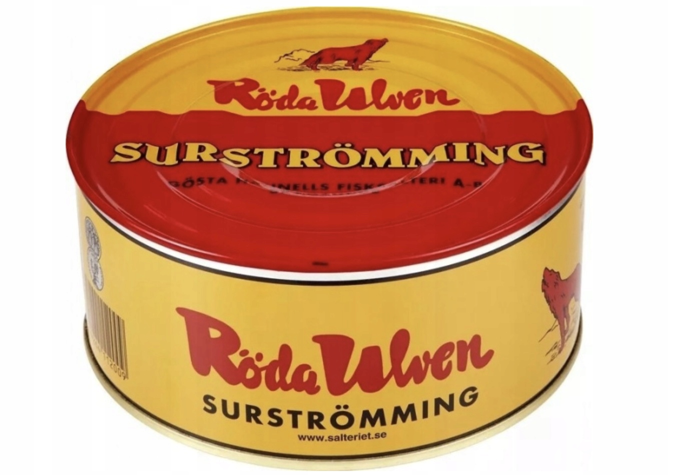 Szwedzki kiszony Śledź, Surströmming Roda Ulven, Duża Puszka 650g luty 2027
