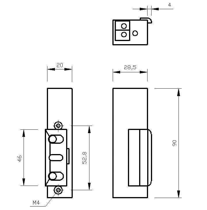 ELEKTROZACZEP R3 REGULOWANY - prawy Kod producenta R3-12.10P