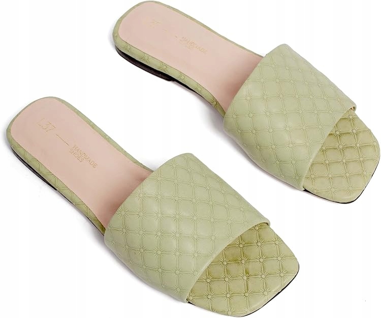 Handmade Shoes Zelené Nazouváky Neformální Prošívaná Podrážka Šedá 37 6AA