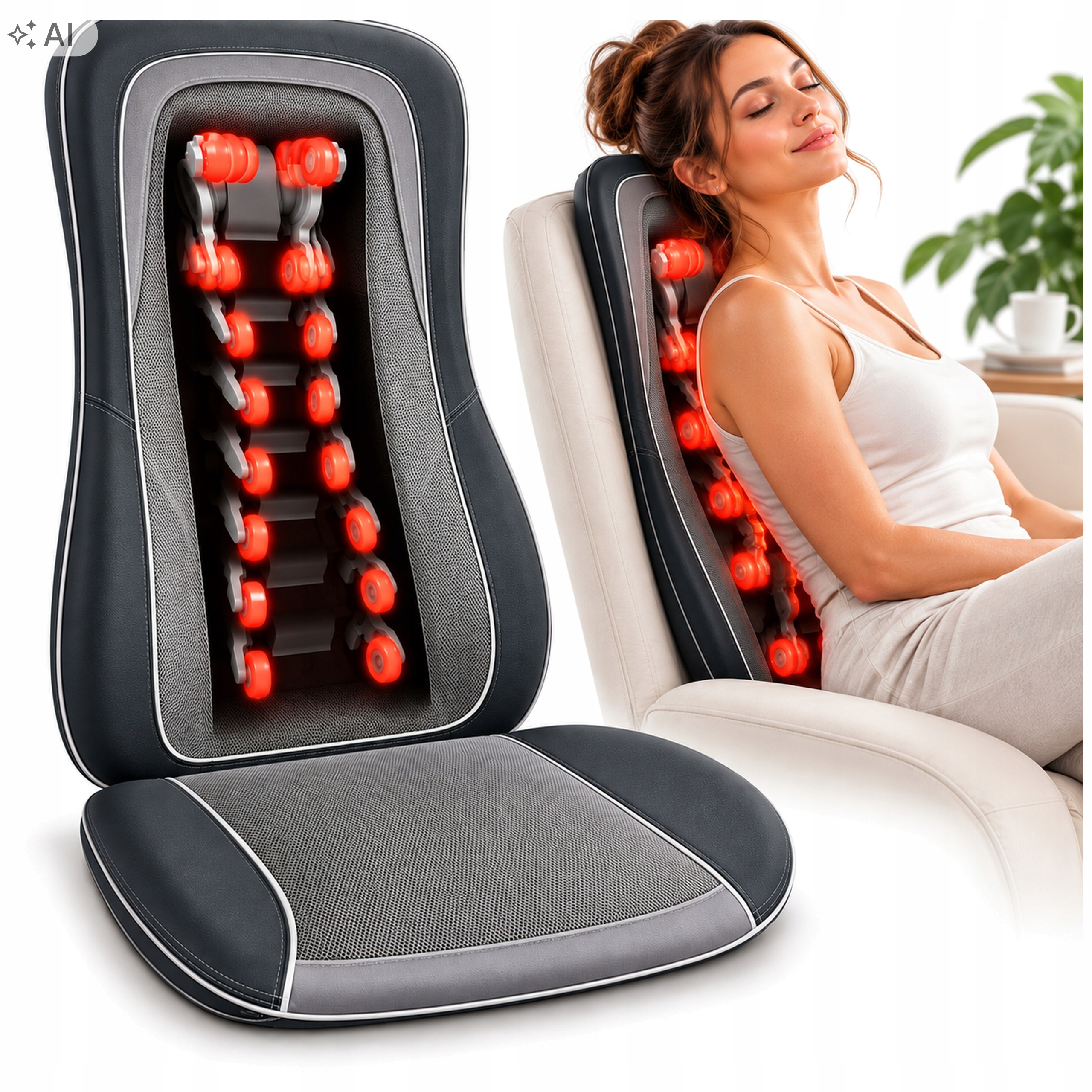 Mata Masująca do Pleców Beurer Mg 315 Shiatsu Kark Plecy Ciepło 3D